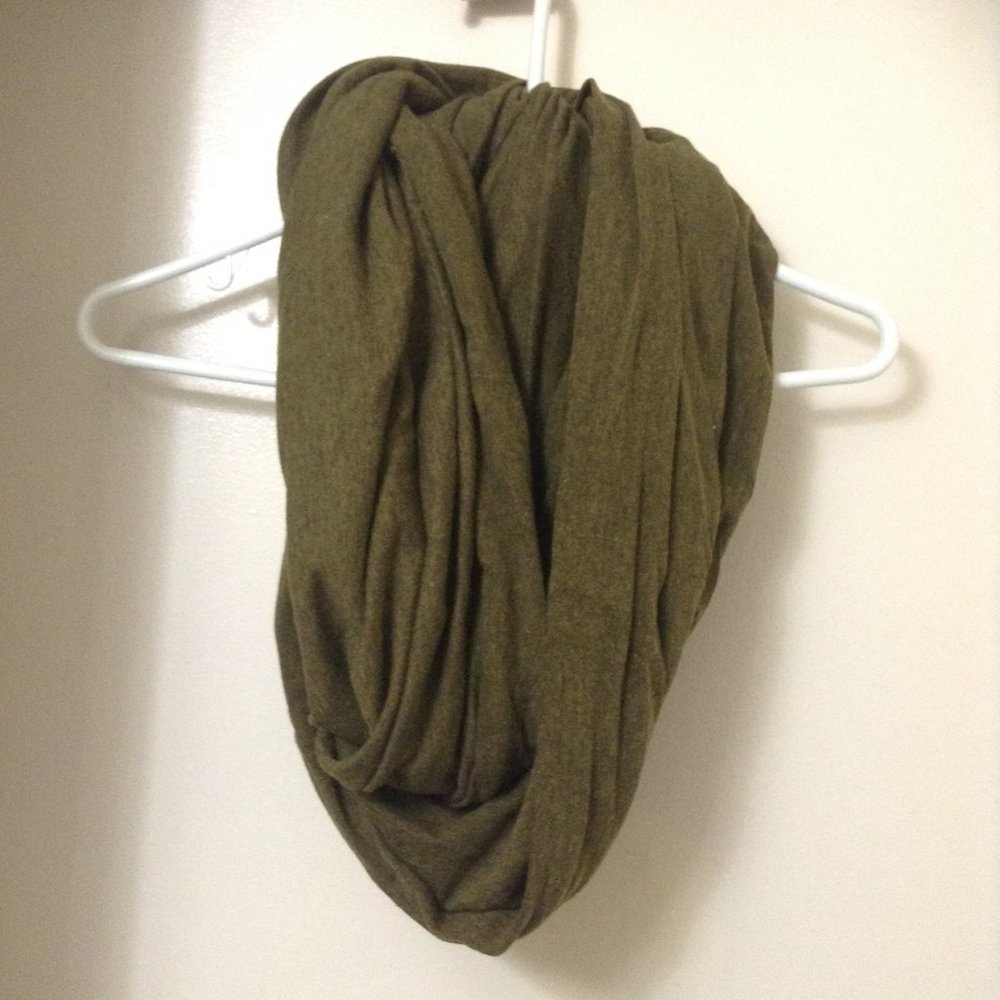 American Apparel Infinity Circle Scarf Olive Green